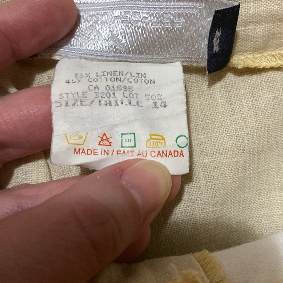 Vintage linen shorts - Picture 3 of 7